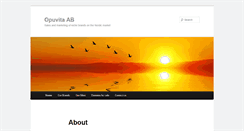 Desktop Screenshot of opuvita.com